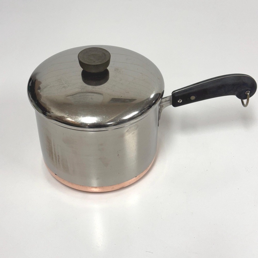 Vintage Revere Ware Copper Bottom 3 Quart Pot